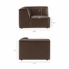Restore 4-Piece Vegan Leather Modular L-Shaped Sofa