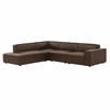 Restore 4-Piece Vegan Leather Modular L-Shaped Sofa