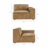 Restore 4-Piece Vegan Leather Modular L-Shaped Sofa