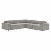 Restore 5-Piece Performance Fabric Upholstered Modular L-Shaped Sofa