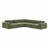 Restore 5-Piece Performance Fabric Upholstered Modular L-Shaped Sofa
