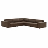 Restore 5-Piece Vegan Leather Modular L-Shaped Sofa