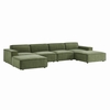 Restore 6-Piece Performance Fabric Upholstered Modular Sectional Sofa