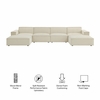 Restore 6-Piece Performance Fabric Upholstered Modular Sectional Sofa
