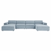 Restore 6-Piece Performance Fabric Upholstered Modular Sectional Sofa
