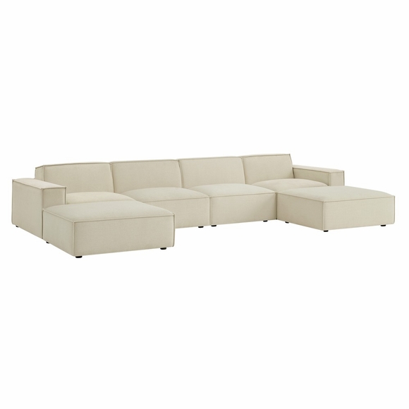 Restore 6-Piece Performance Fabric Upholstered Modular Sectional Sofa