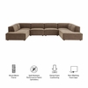 Restore 6-Piece Performance Fabric Upholstered U-Shaped Sectional Sofa