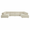 Restore 6-Piece Performance Fabric Upholstered U-Shaped Sectional Sofa