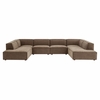 Restore 6-Piece Performance Fabric Upholstered U-Shaped Sectional Sofa