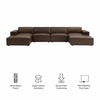 Restore 6-Piece Vegan Leather Modular Sectional Sofa