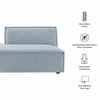 Restore Performance Fabric Upholstered Left-Facing Armless Modular Chaise