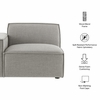 Restore Performance Fabric Upholstered Left-Facing Modular Lounge Chair