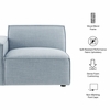 Restore Performance Fabric Upholstered Left-Facing Modular Lounge Chair