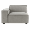 Restore Performance Fabric Upholstered Left-Facing Modular Lounge Chair