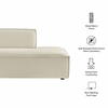 Restore Performance Fabric Upholstered Right-Facing Armless Modular Chaise