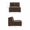 Restore Vegan Leather Armless Modular Chair