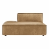 Restore Vegan Leather Left-Facing Armless Modular Chaise