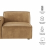 Restore Vegan Leather Left-Facing Modular Lounge Chair