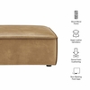 Restore Vegan Leather Modular Ottoman