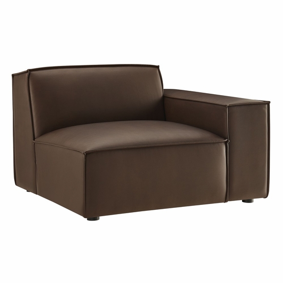 Restore Vegan Leather Right-Facing Modular Lounge Chair