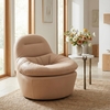 Reva Swivel Chair in Tan