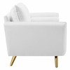 Revive Performance Velvet Sofa in White