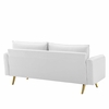 Revive Performance Velvet Sofa in White