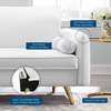Revive Performance Velvet Sofa in White