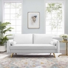 Revive Performance Velvet Sofa in White