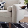Revive Upholstered Fabric Loveseat in Beige
