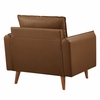 Revive Upholstered Vegan Leather Accent Armchair