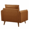 Revive Upholstered Vegan Leather Accent Armchair