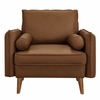 Revive Upholstered Vegan Leather Accent Armchair