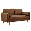 Revive Upholstered Vegan Leather Loveseat