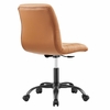 Ripple Armless Vegan Leather Office Chair