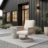 Rivan Swivel Dining Chair in Beige