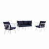 Riverside 4 Piece Outdoor Patio Aluminum Set MID-3787