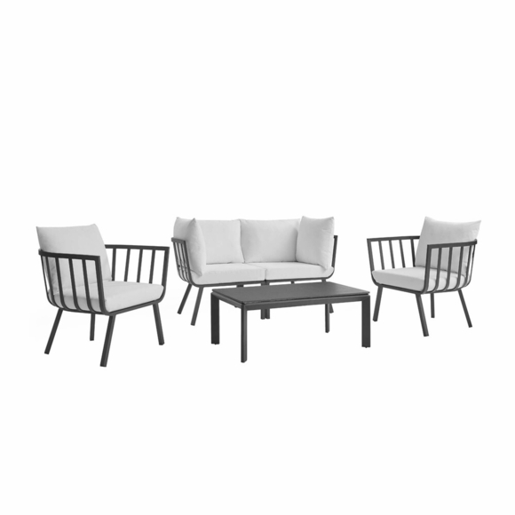 Riverside 5 Piece Outdoor Patio Aluminum Set MID-3786