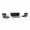 Riverside 5 Piece Outdoor Patio Aluminum Set MID-3786