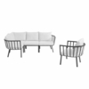 Riverside 5 Piece Outdoor Patio Aluminum Set MID-3792