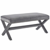 Rivet Upholstered Velvet Bench