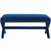 Rivet Upholstered Velvet Bench