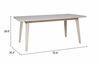 Roms Dining Table in Whitewashed