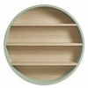 Romy 47" Round Wall Book Shelf