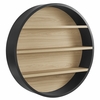 Romy 47" Round Wall Book Shelf