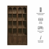 Rory 76 Inch Arched Kitchen Pantry Display Cabinet