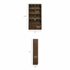 Rory 76 Inch Arched Kitchen Pantry Display Cabinet