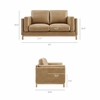 Roscoe 63 inch Vegan Leather Loveseat