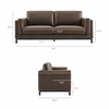 Roscoe 81 inch Vegan Leather Sofa