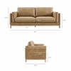 Roscoe 81 inch Vegan Leather Sofa